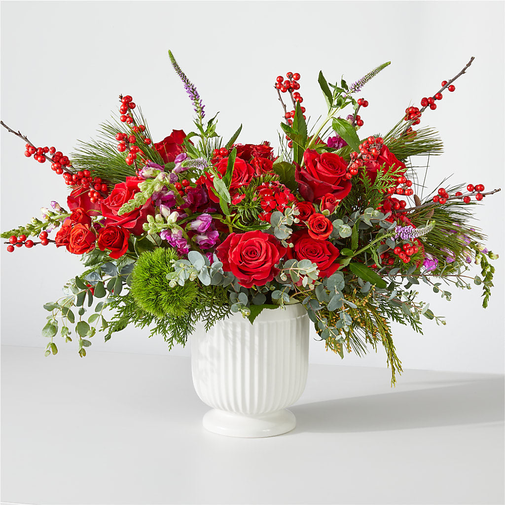 Big Red Bow Bouquet – Bittys Garden, Canon City CO