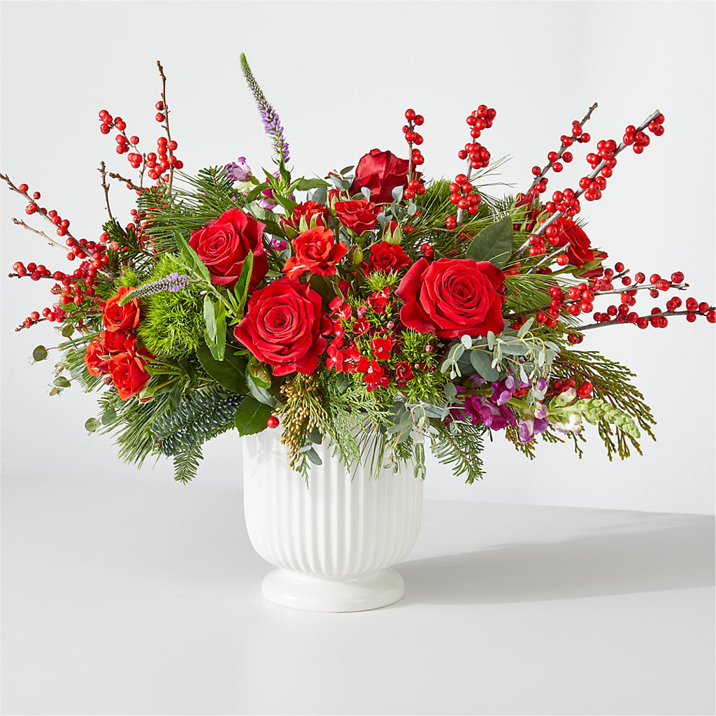 Big Red Bow Bouquet – Bittys Garden, Canon City CO
