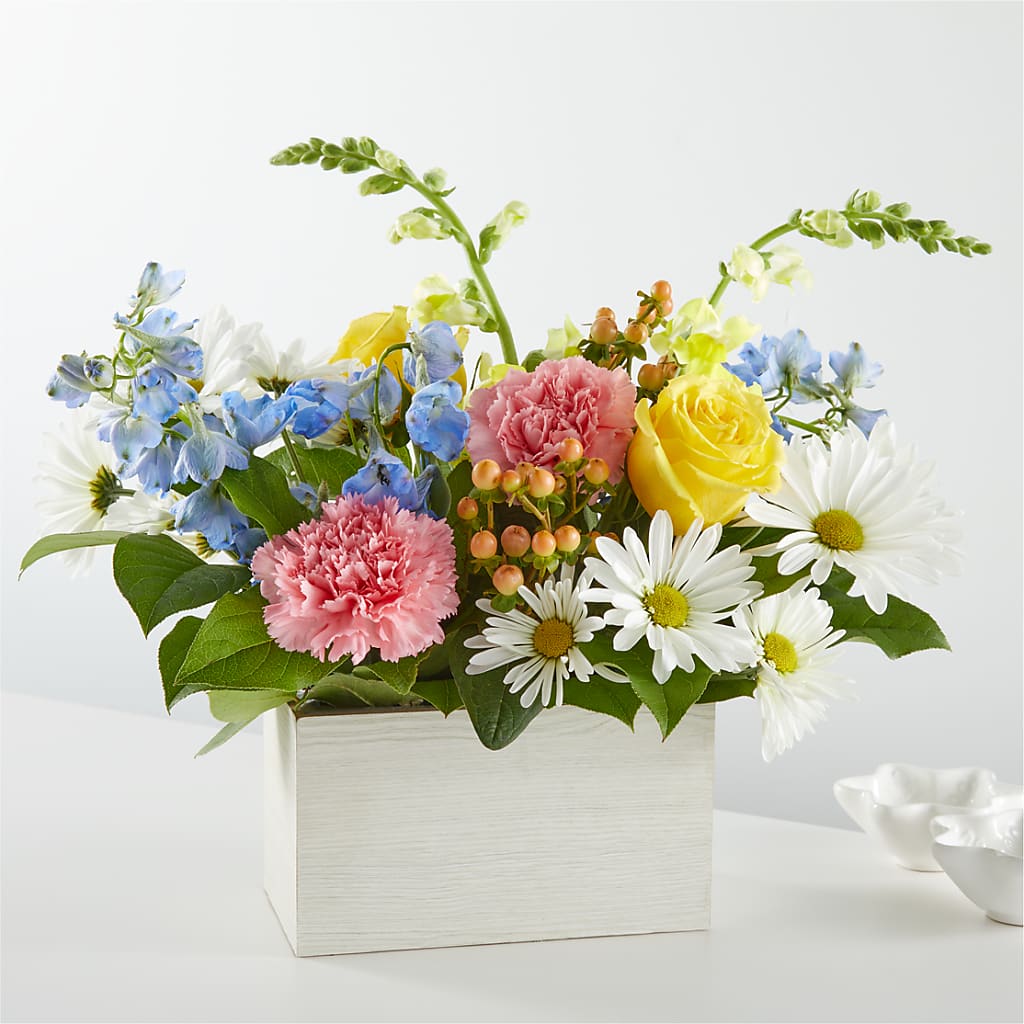 Sun Salutation Box Bouquet – Bittys Garden, Canon City CO