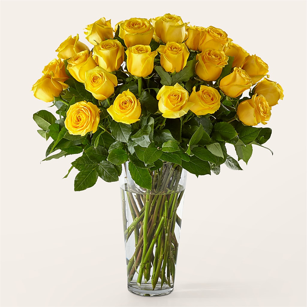 Long Stem Yellow Rose Bouquet – Bittys Garden, Canon City CO