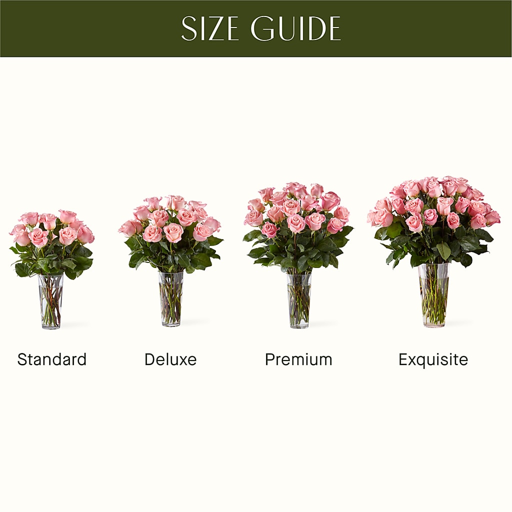 Long Stem Pink Rose Bouquet – Bittys Garden, Canon City CO