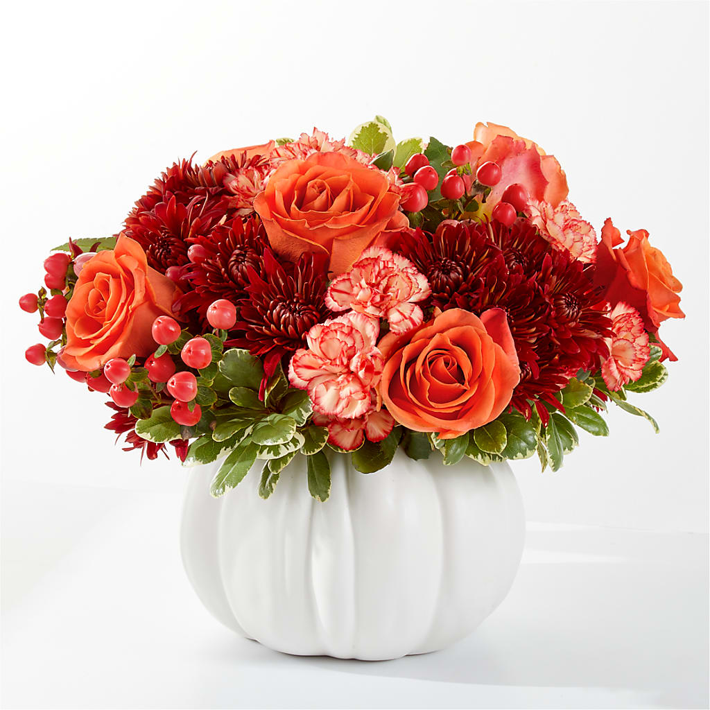 Autumn Air Pumpkin Bouquet – Bittys Garden, Canon City CO