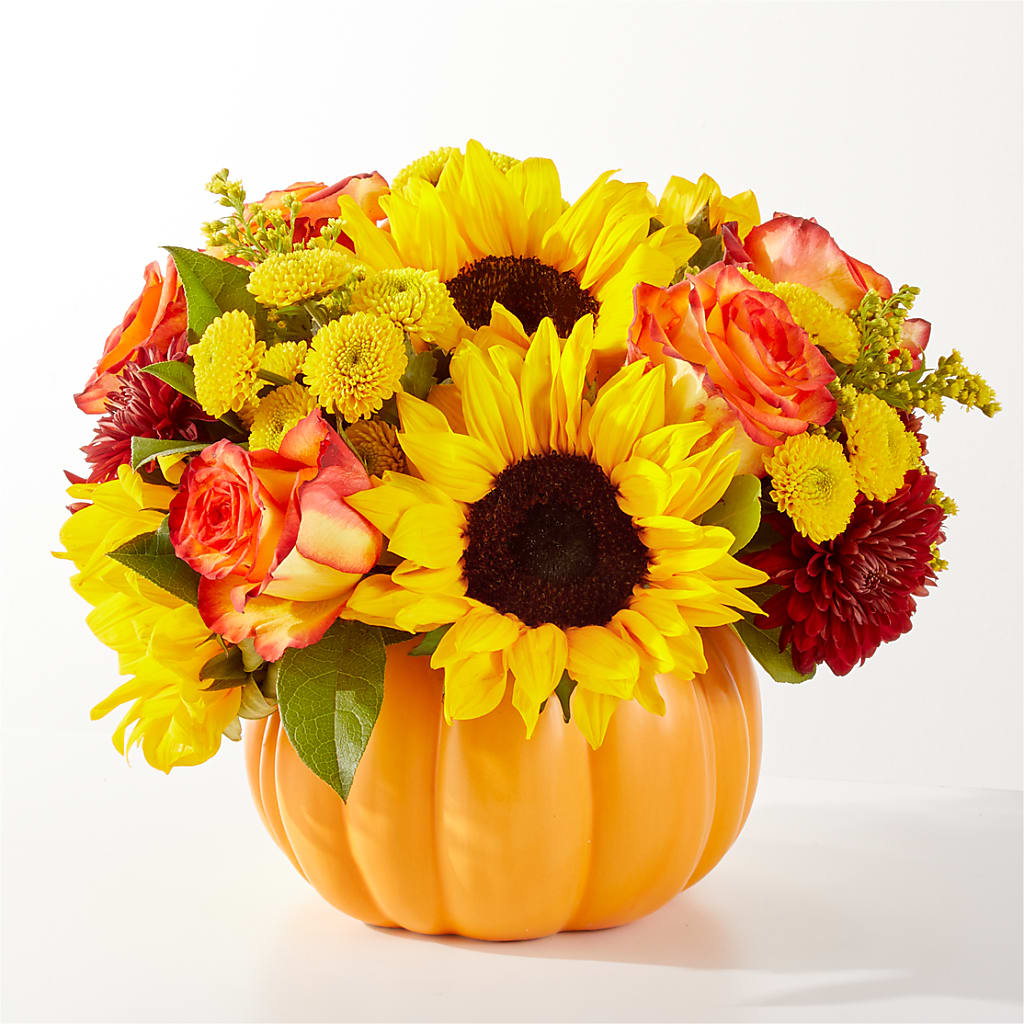 Golden Gourd Pumpkin Bouquet – Bittys Garden, Canon City CO