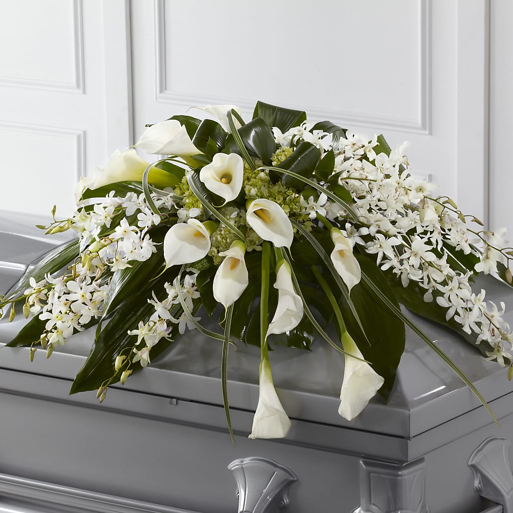 Angel Wings Casket Spray – Bittys Garden, Canon City CO