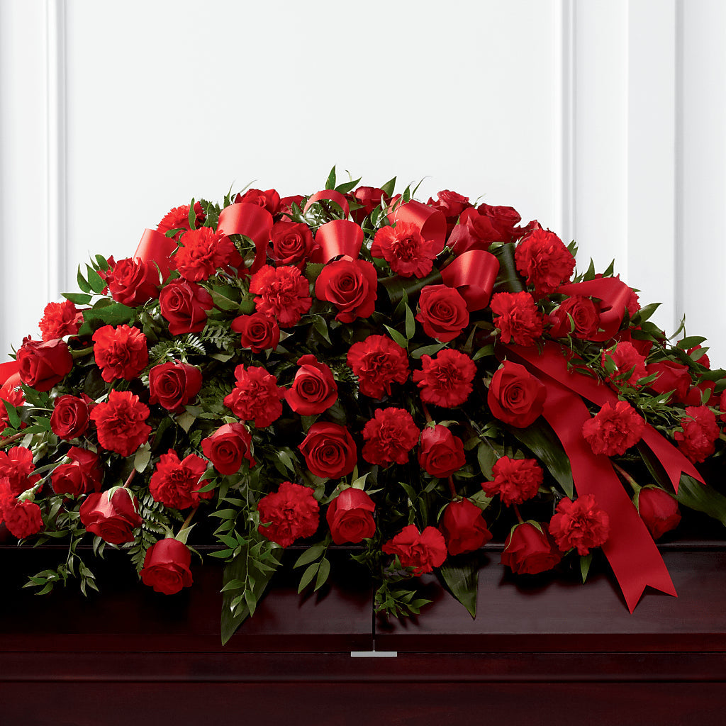 Tribute of Life Casket Spray – Bittys Garden, Canon City CO