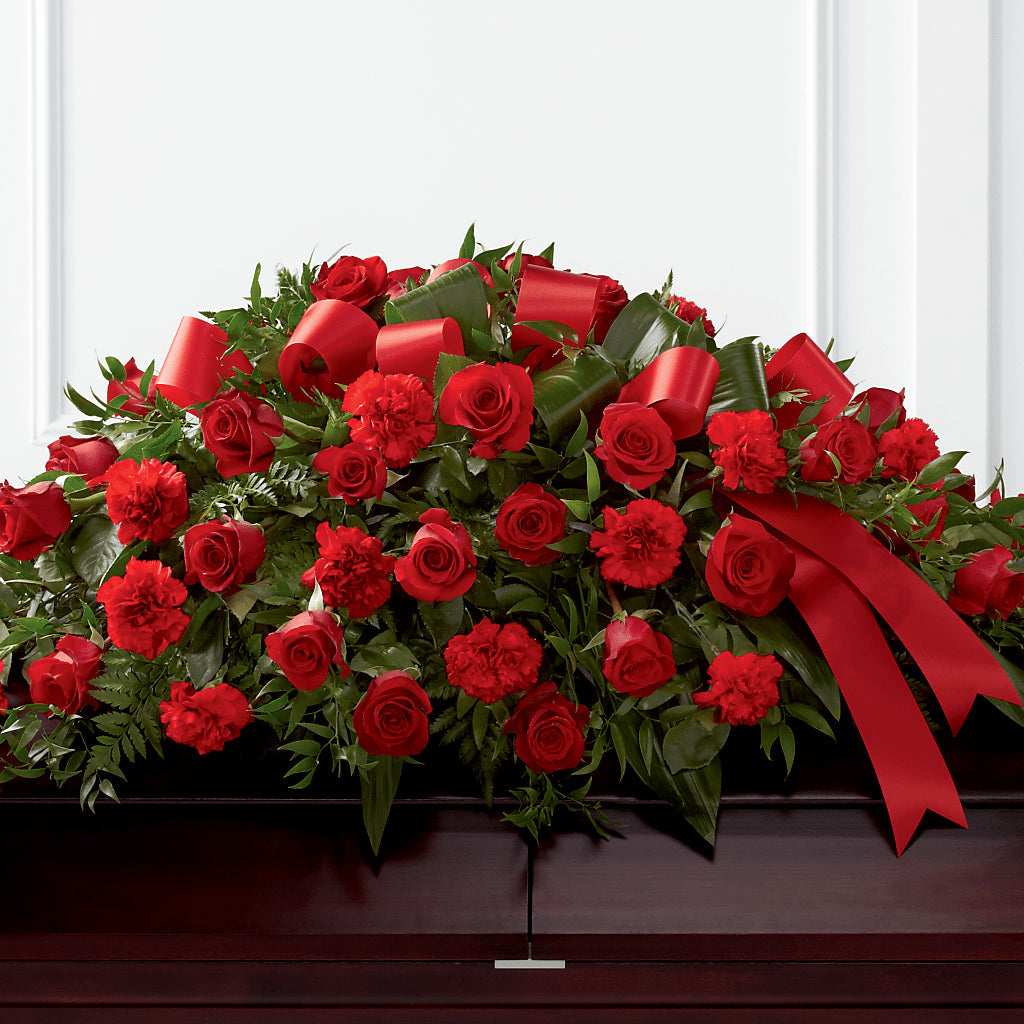 Tribute of Life Casket Spray – Bittys Garden, Canon City CO