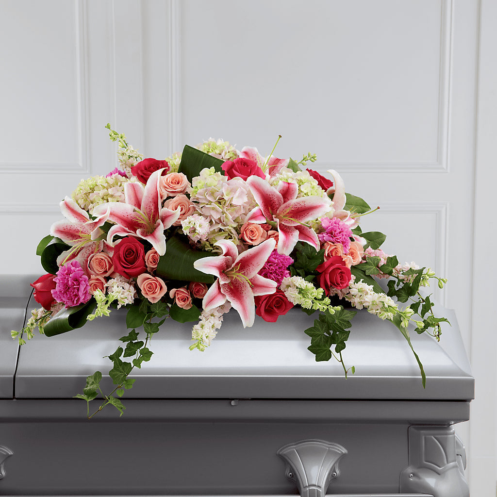 Splendid Grace Casket Spray – Bittys Garden, Canon City CO
