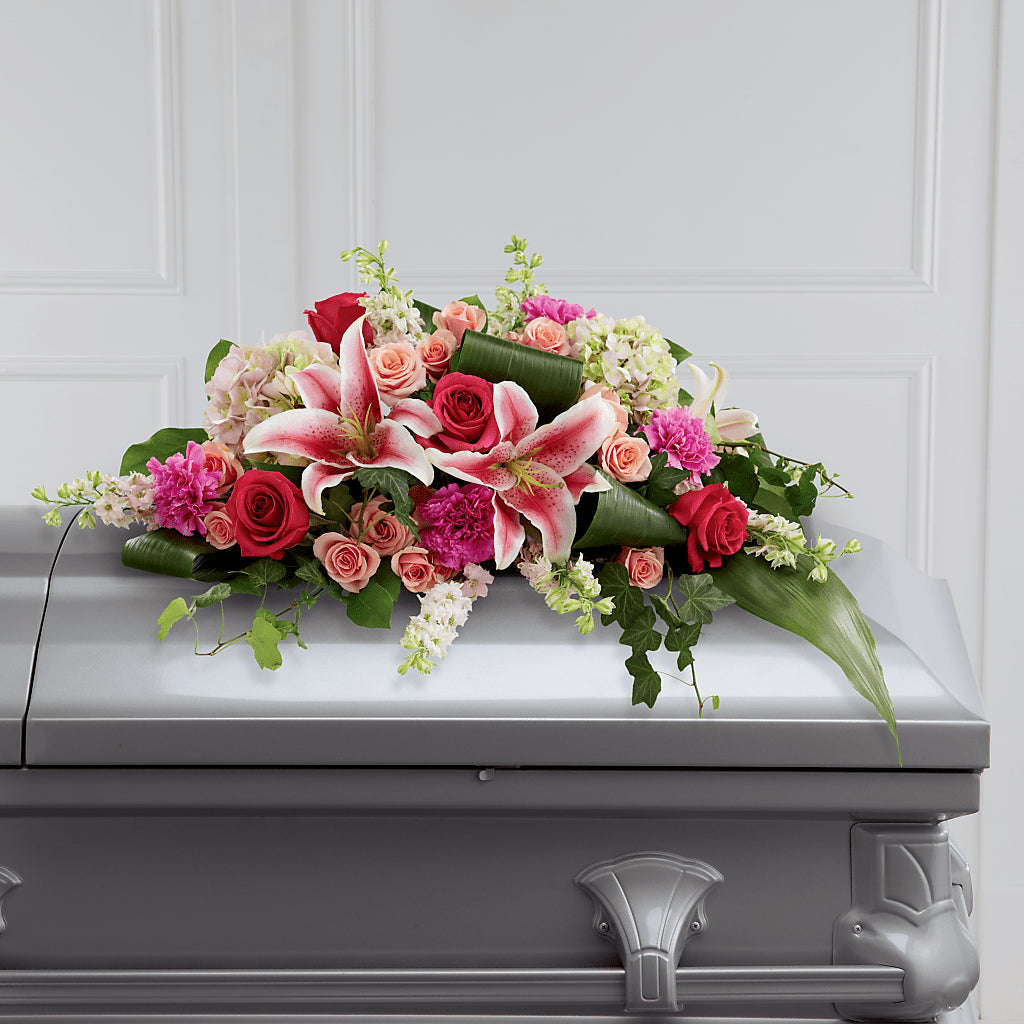 Splendid Grace Casket Spray – Bittys Garden, Canon City CO