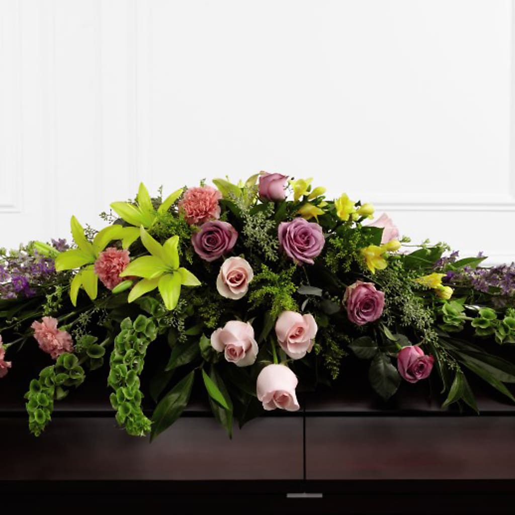 Forever Beloved Casket Spray – Bittys Garden, Canon City CO