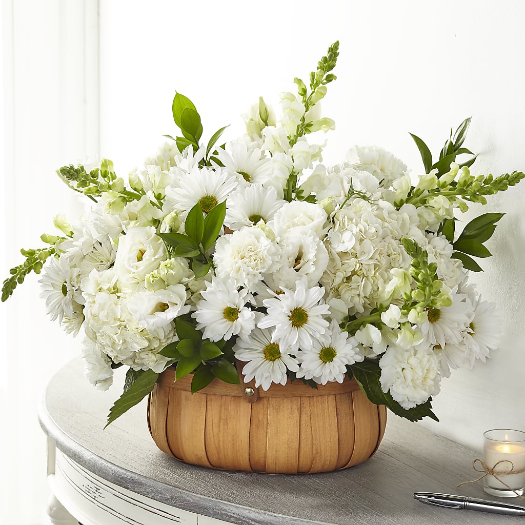 Pure Ivory Basket – Bittys Garden, Canon City CO