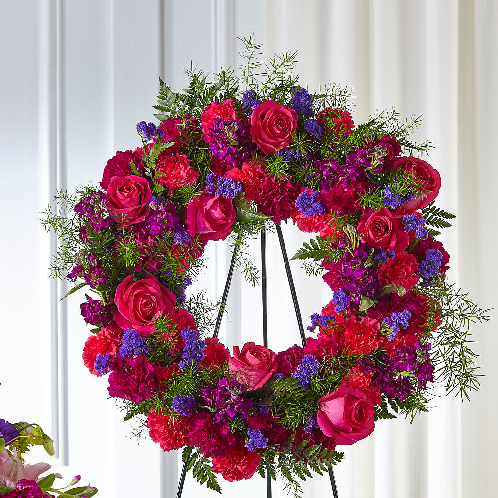 Calming Colors Wreath – Bittys Garden, Canon City CO