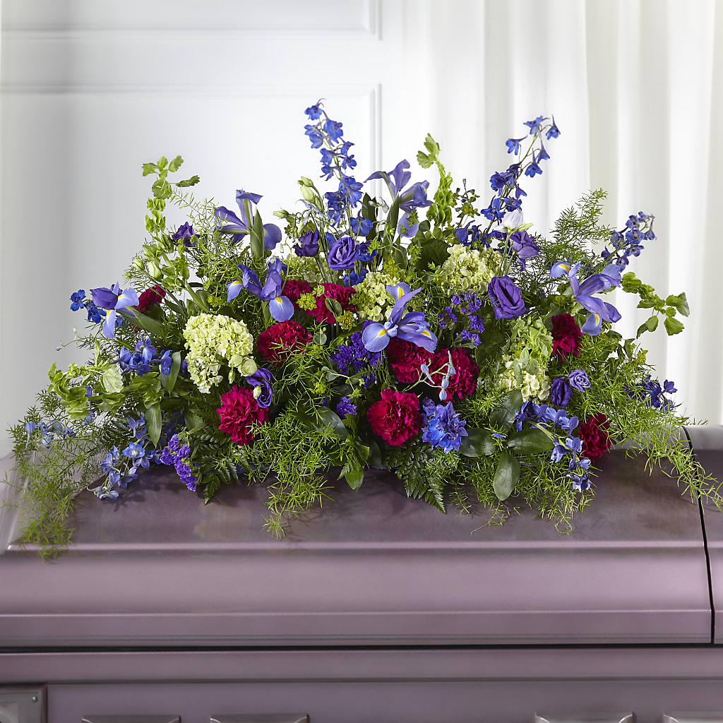 Always Treasured Casket Spray – Bittys Garden, Canon City CO