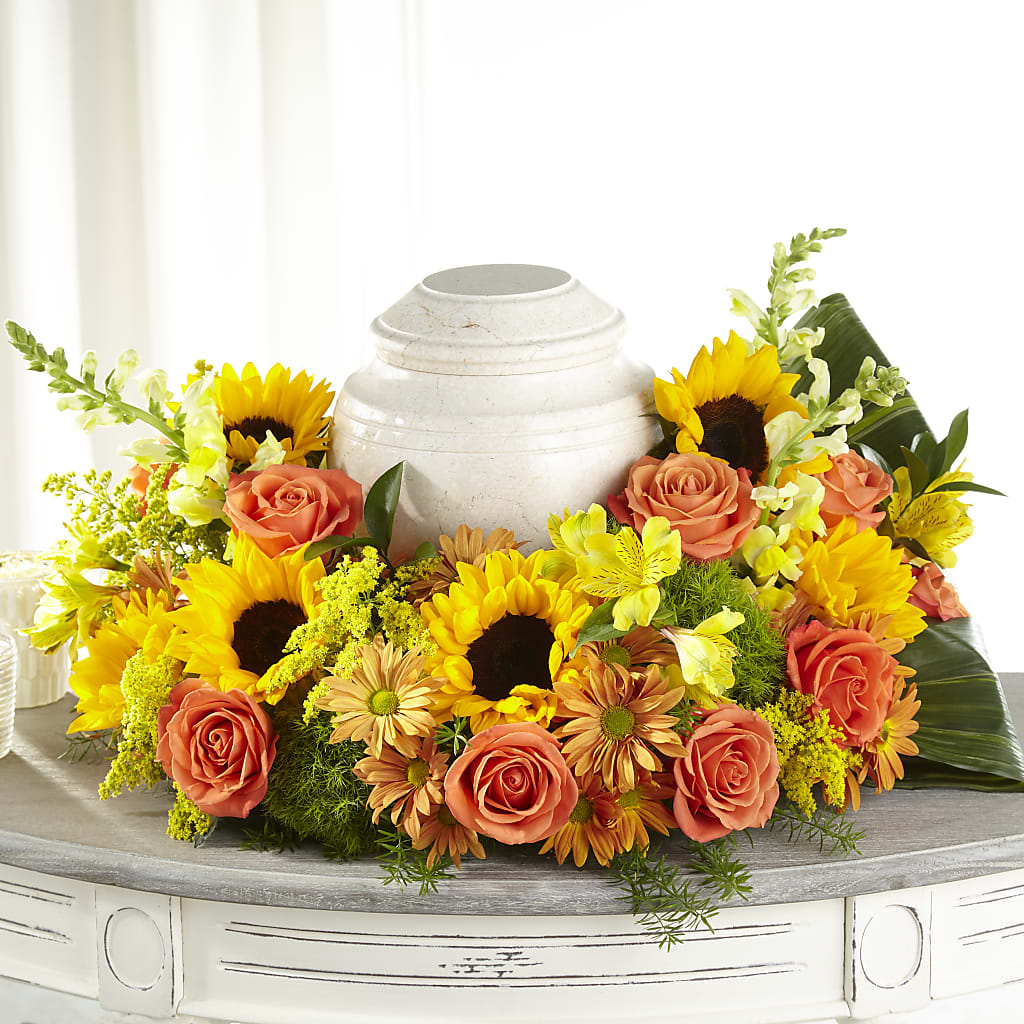 Faithful Sunflower Cremation Adornment – Bittys Garden, Canon City CO