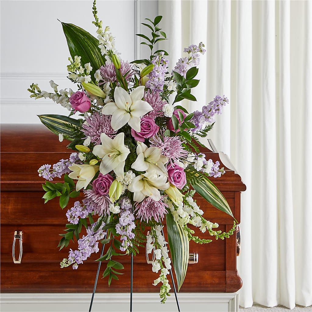 Grateful Hearts Standing Spray – Bittys Garden, Canon City CO