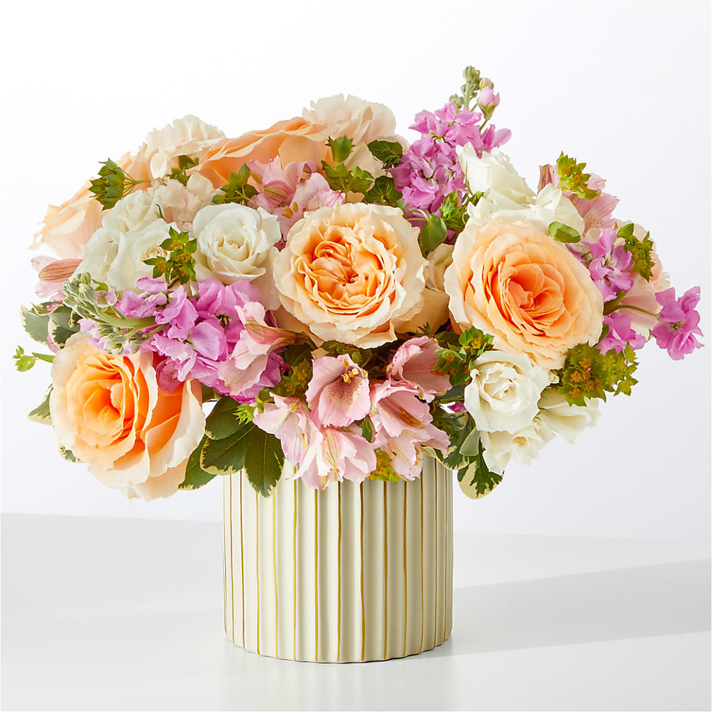 Paradise Bouquet with Ivory Vase – Bittys Garden, Canon City CO