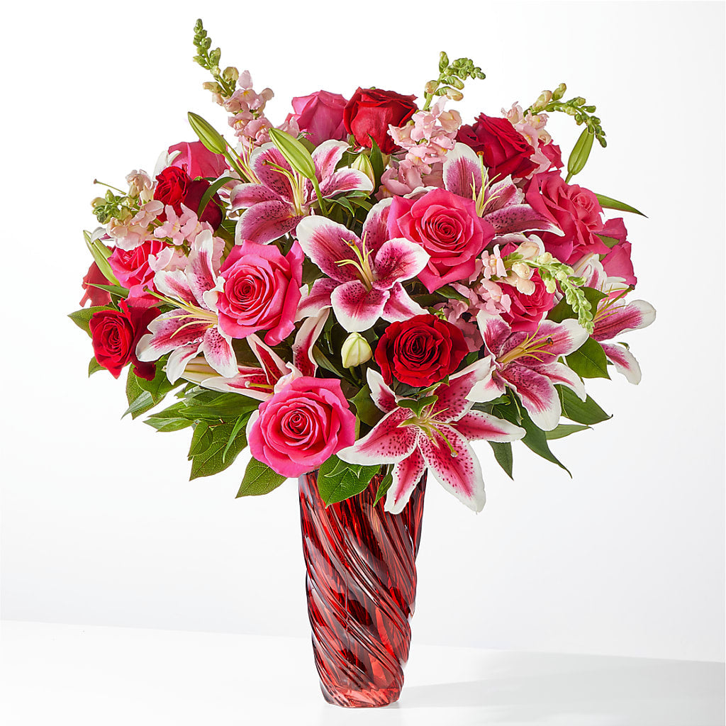 Always You Bouquet with Luxe Swirl Vase – Bittys Garden, Canon City CO