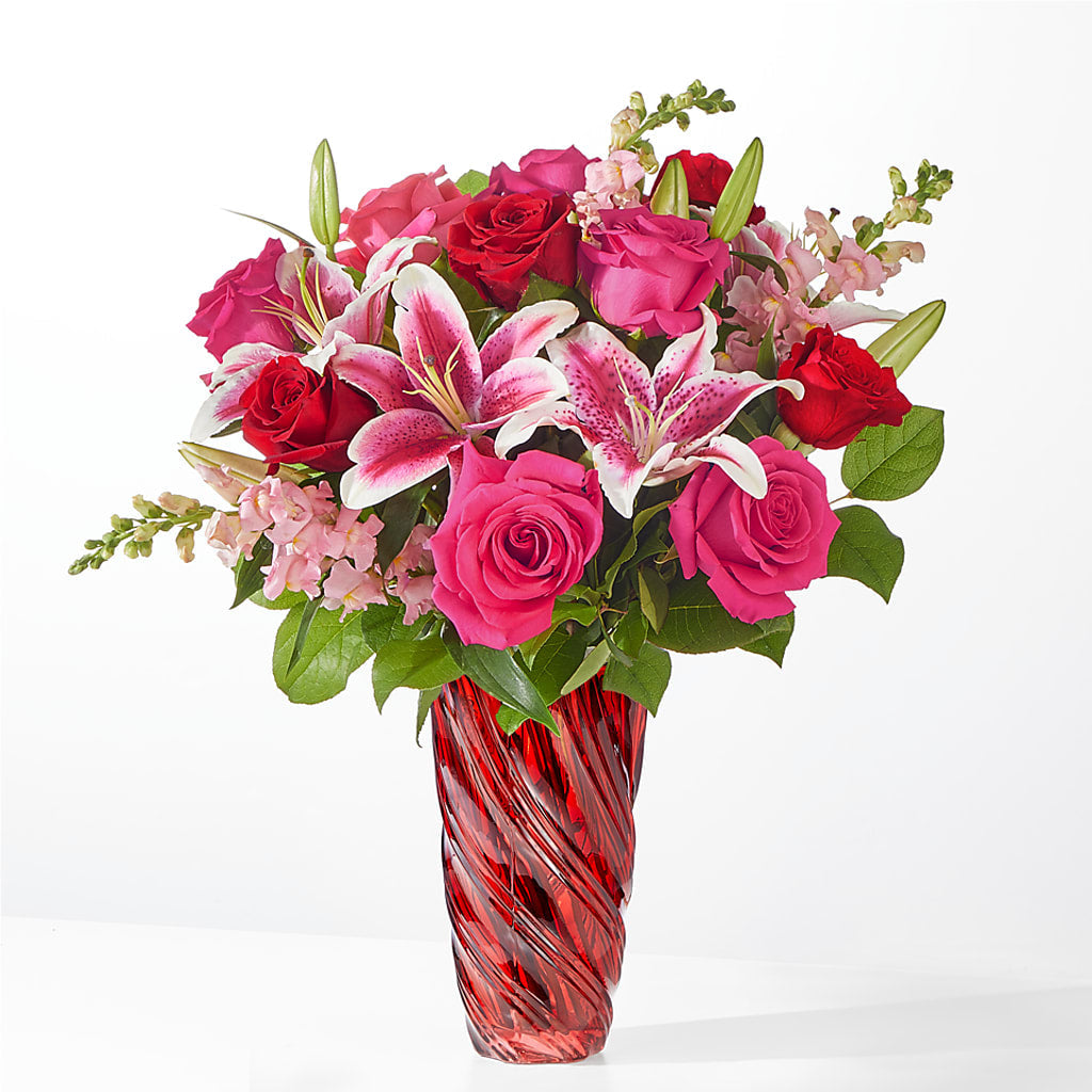 Always You Bouquet with Luxe Swirl Vase – Bittys Garden, Canon City CO