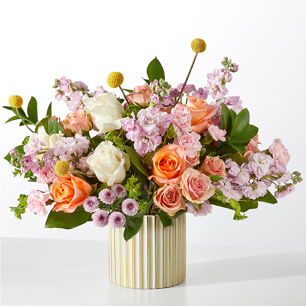 French Market Bouquet with Ivory Vase – Bittys Garden, Canon City CO