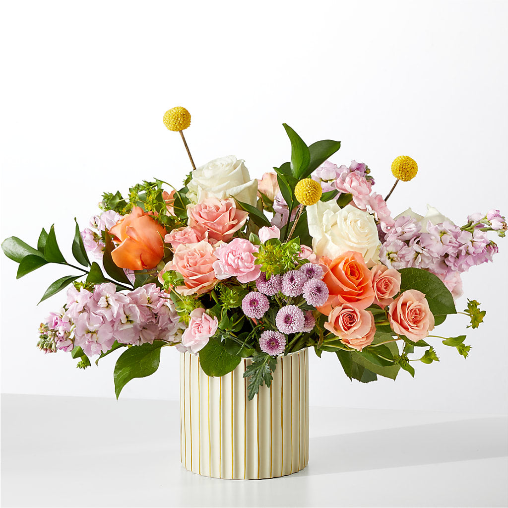 French Market Bouquet with Ivory Vase – Bittys Garden, Canon City CO
