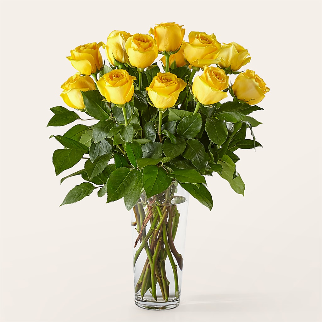 Long Stem Yellow Rose Bouquet –  Bittys Garden, Canon City CO
