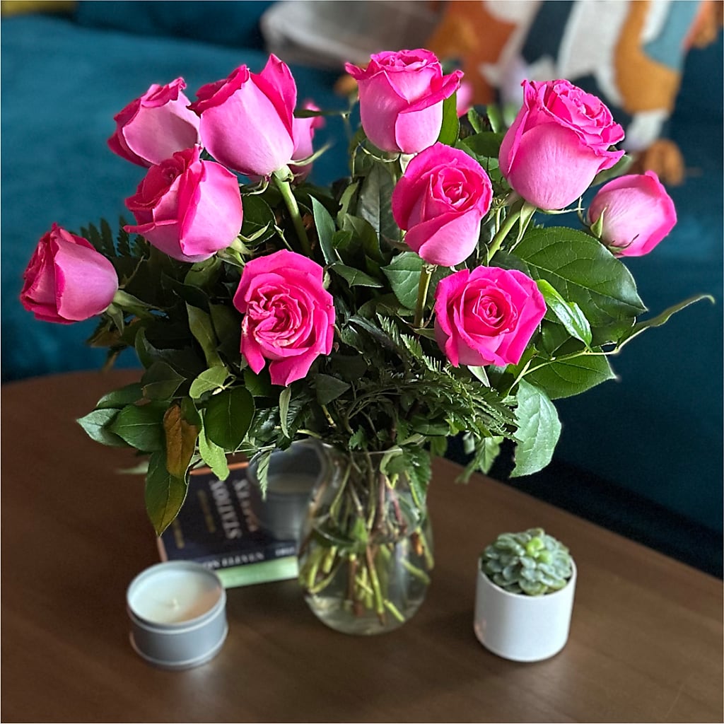 Long Stem Pink Rose Bouquet –  Bittys Garden, Canon City CO