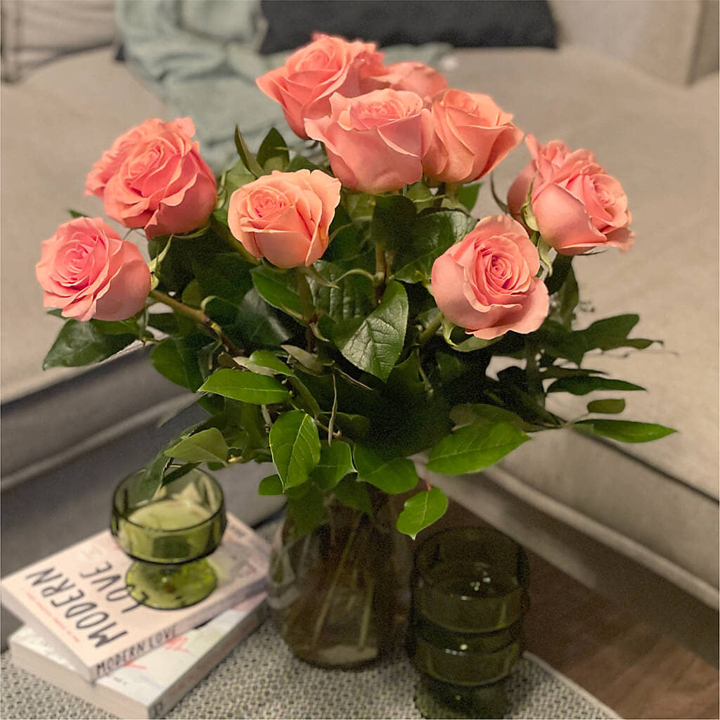 Long Stem Pink Rose Bouquet –  Bittys Garden, Canon City CO
