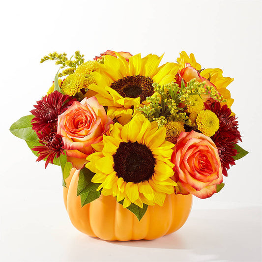 Golden Gourd Pumpkin Bouquet –  Bittys Garden, Canon City CO