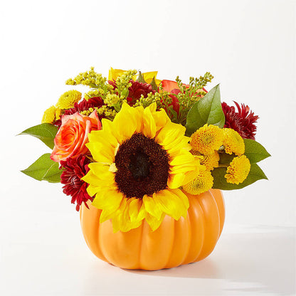 Golden Gourd Pumpkin Bouquet –  Bittys Garden, Canon City CO
