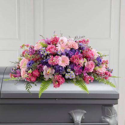 Glorious Garden Casket Spray –  Bittys Garden, Canon City CO