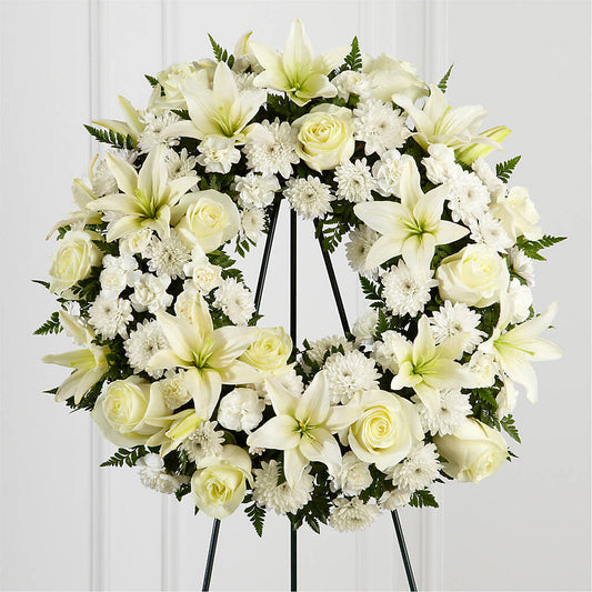 Treasured Tribute Wreath –  Bittys Garden, Canon City CO