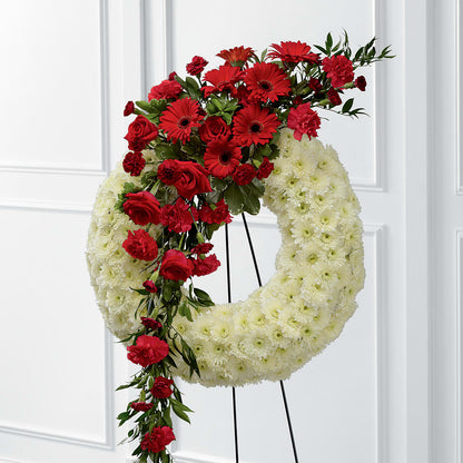 Graceful Tribute Wreath –  Bittys Garden, Canon City CO
