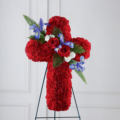 Faithful Hero Floral Cross –  Bittys Garden, Canon City CO