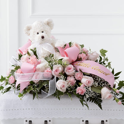 Touch of Sympathy Casket Spray –  Bittys Garden, Canon City CO