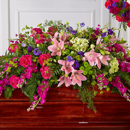 Radiant Tribute Casket Spray –  Bittys Garden, Canon City CO