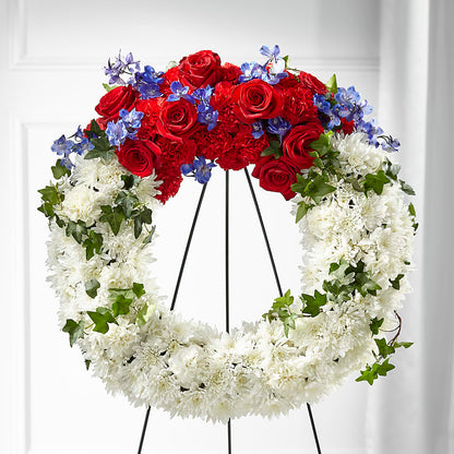 Patriotic Passion Wreath –  Bittys Garden, Canon City CO