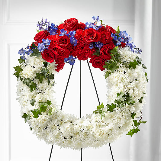 Patriotic Passion Wreath –  Bittys Garden, Canon City CO