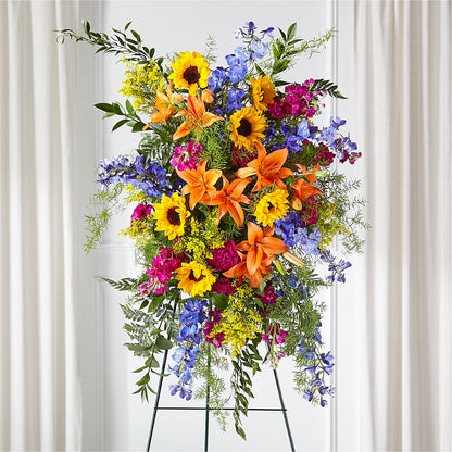 Sunlit Memories Standing Spray (Standard) –  Bittys Garden, Canon City CO