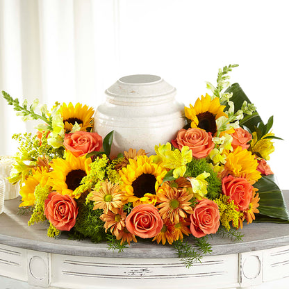 Faithful Sunflower Cremation Adornment –  Bittys Garden, Canon City CO