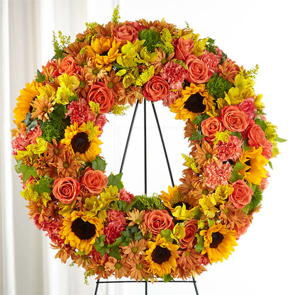 Autumnal Memories Wreath (Standard) –  Bittys Garden, Canon City CO