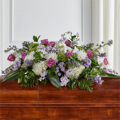 Meadows of Serenity Casket Spray –  Bittys Garden, Canon City CO