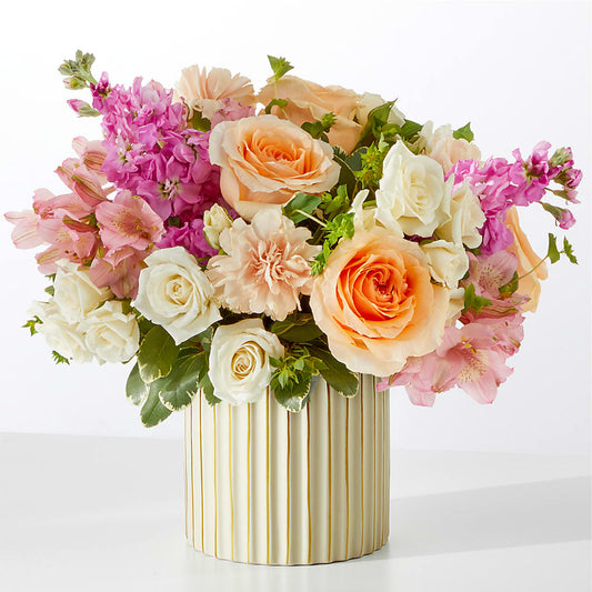 Paradise Bouquet with Ivory Vase –  Bittys Garden, Canon City CO