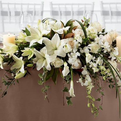 White Linen Arrangement –  Bittys Garden, Canon City CO